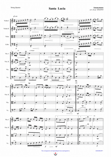 Santa Lucia (arr. Josef STASTNY)