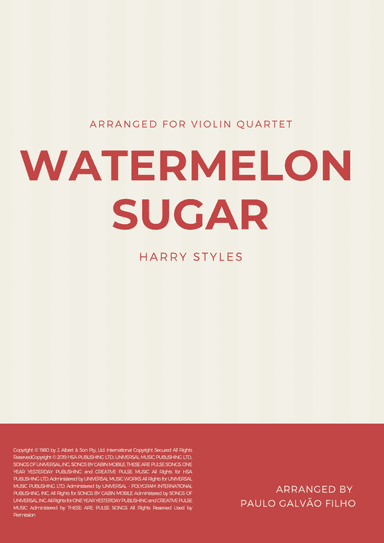 Watermelon Sugar (arr. Paulo Galvao Filho)