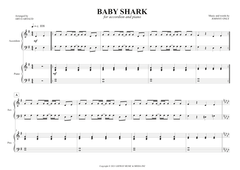 Baby Shark (arr. Art.o Artaud)