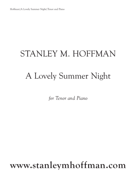 A Lovely Summer Night