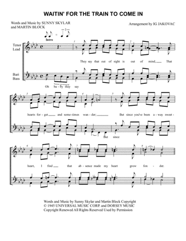 Waitin' For The Train To Come In (arr. Ig Jakovac)