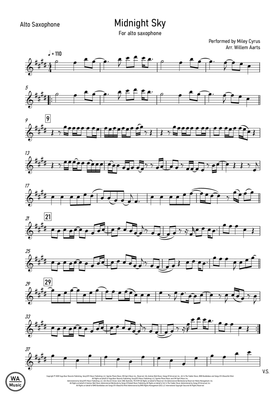 Midnight Sky (arr. Willem Aarts)