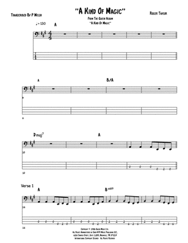 A Kind Of Magic (arr. P Welsh)