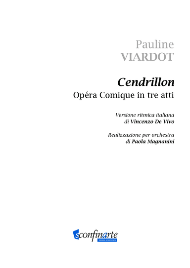 Paola Magnanini: CENDRILLON (ES-22-021) - Score Only