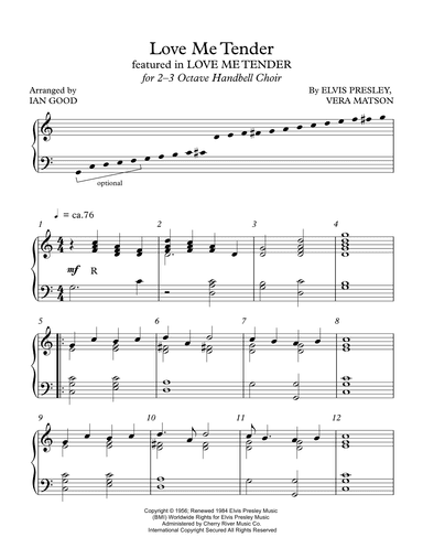 Love Me Tender (arr. Ian Good (ASCAP))