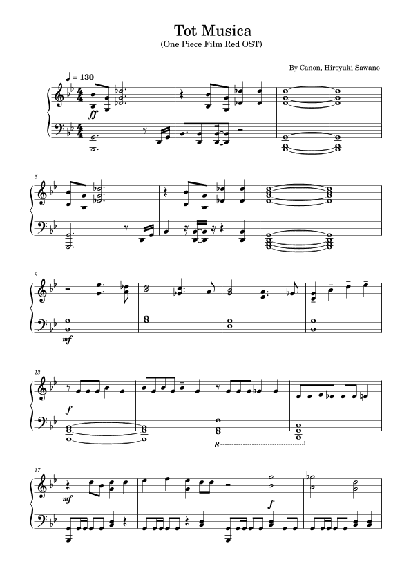 Tot Musica (arr. poon)