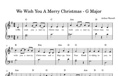 We Wish You A Merry Christmas (arr. © PianoWithMichael.com)