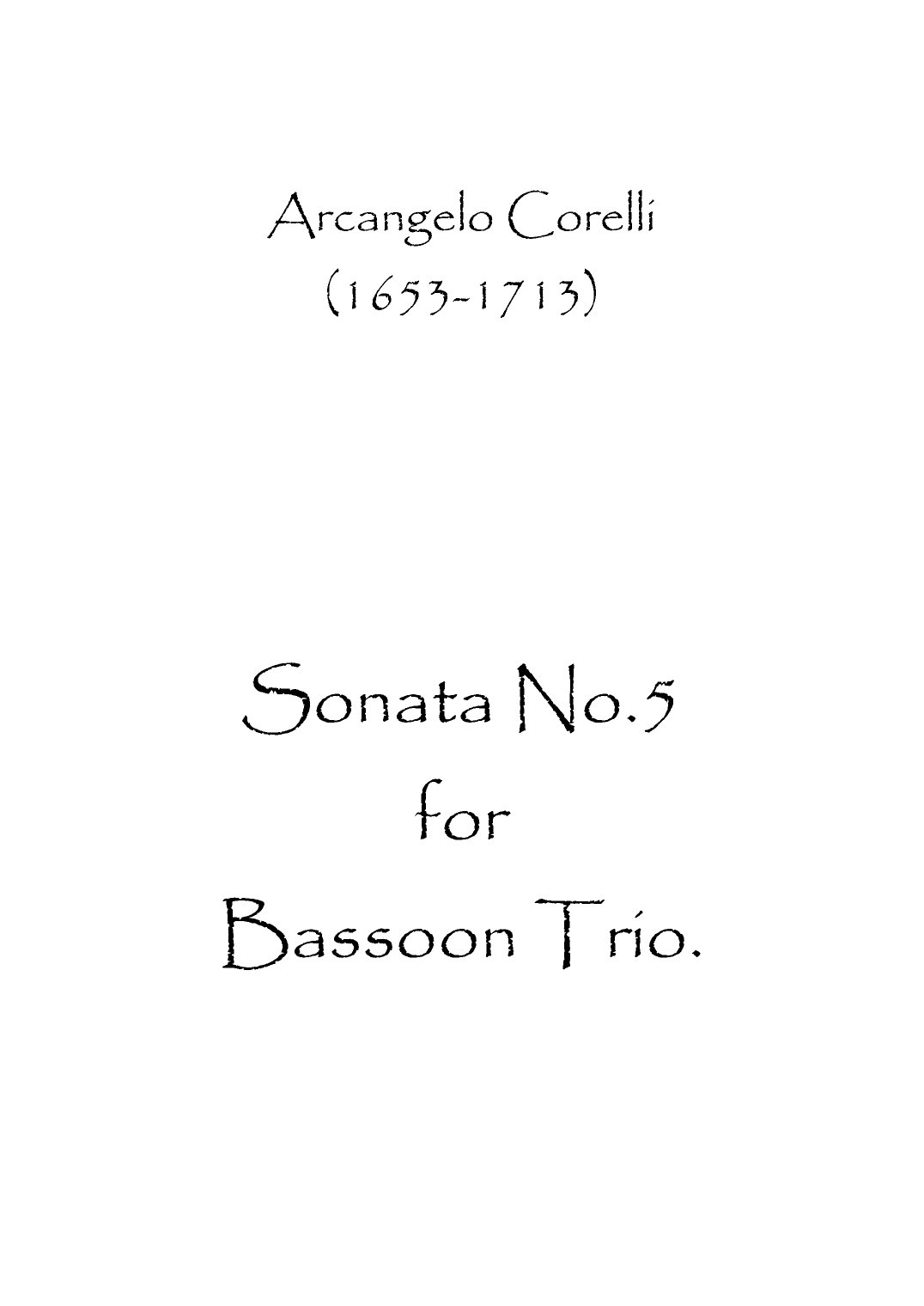 Sonata No.5 (arr. Spence Bundy)