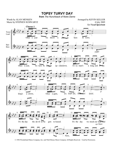 Topsy Turvy (arr. Kevin Keller)