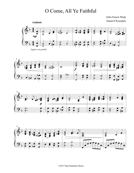 O Come All Ye Faithful (arr. Daniel P Kramlich)