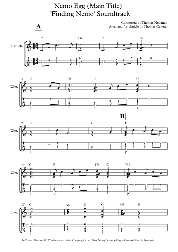 Nemo Egg (main Title) (arr. Thomas Cepeda)