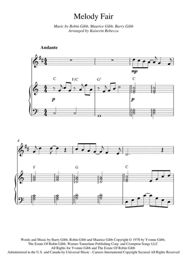 Melody Fair (arr. Kaiserin Rebecca)