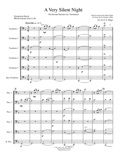 A Very Silent Night (arr. E. E. Biggs)