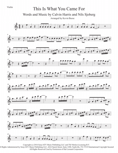 This Is What You Came For (arr. Kevin Busse)