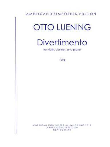 [Luening] Divertimento