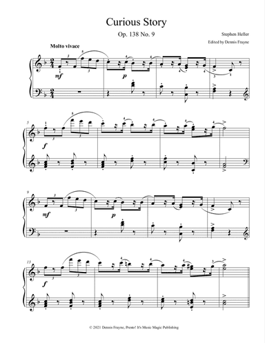 Curious Story (Op. 138 No. 9) (arr. Dennis Frayne)
