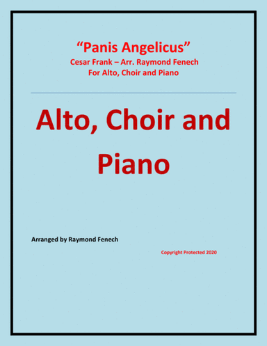 Panis Angelicus - Alto (voice), Choir and Piano (arr. Raymond Fenech)