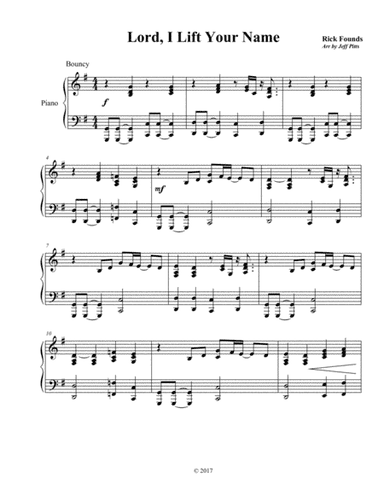 Lord, I Lift Your Name (arr. Jeff Pitts)