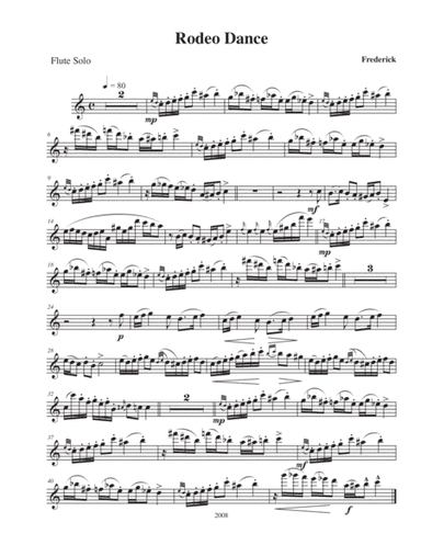 Rodeo Dance (Flute Solo)