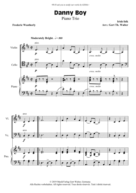 Danny Boy (arr. Gert Th. Walter)
