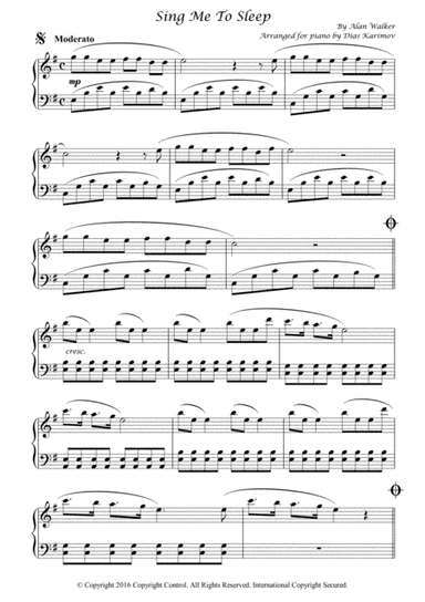 Sing Me To Sleep (arr. Dias Karimov)