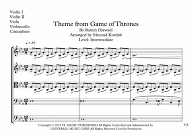 Game Of Thrones (arr. Mourad Kordab)