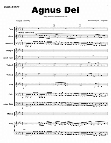 Agnus Dei (Mamie Solo from Requiem of Emmett Till movement 13)