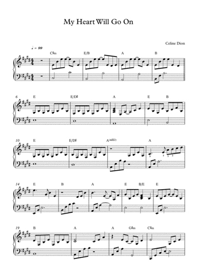 My Heart Will Go On (love Theme From 'titanic') (arr. Mercy, P)