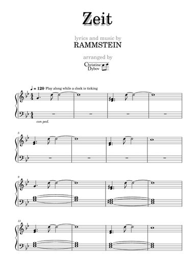 Zeit (arr. Christine Dybov)