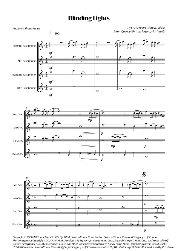 Blinding Lights (arr. André Alberto Santos)