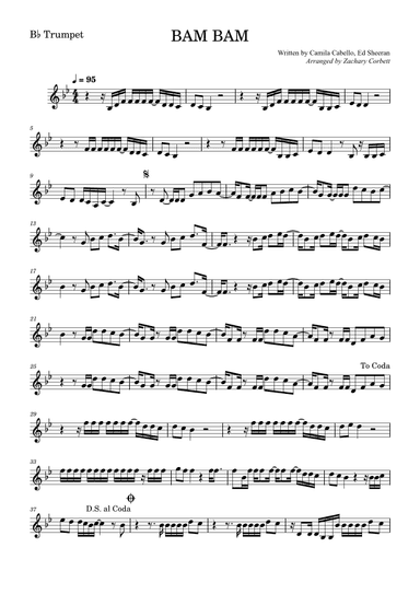 Bam Bam (arr. Zachary Corbett)