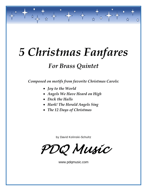 5 Christmas Fanfares for Brass Quintet