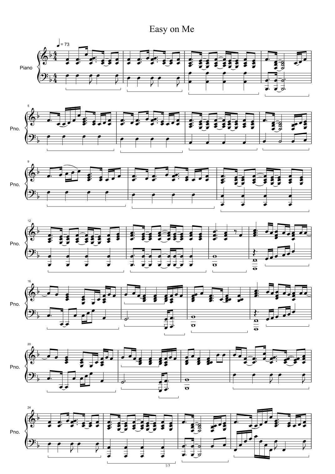 Easy On Me (arr. Adele Adkins)