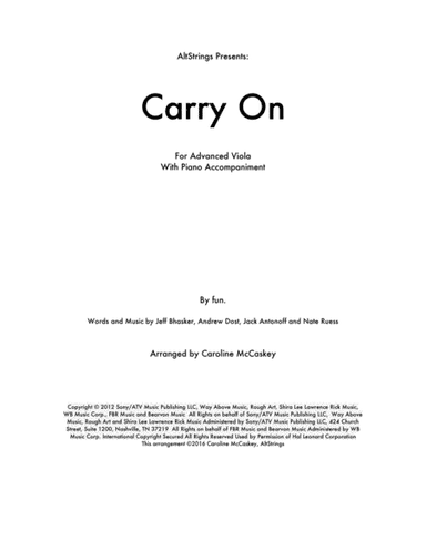 Carry On (arr. Caroline McCaskey)