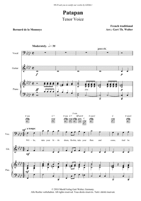 Patapan (arr. Gert Th. Walter)