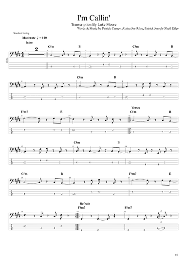 I'm Callin' (arr. Luke Moore)