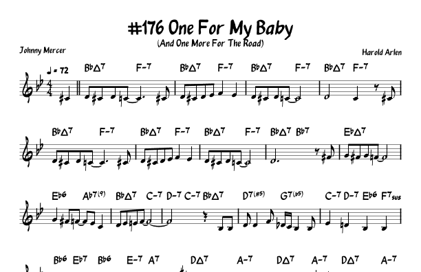 One For My Baby (arr. John Fries)