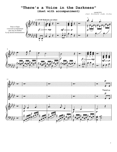 There's a Voice in the Darkness (solo/duet)