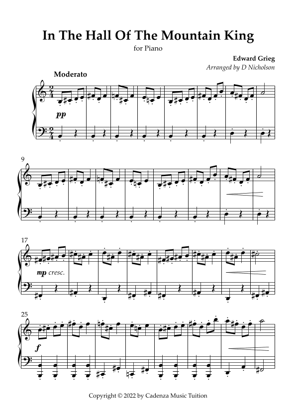 In The Hall Of The Mountain King (arr. Dan Nicholson)