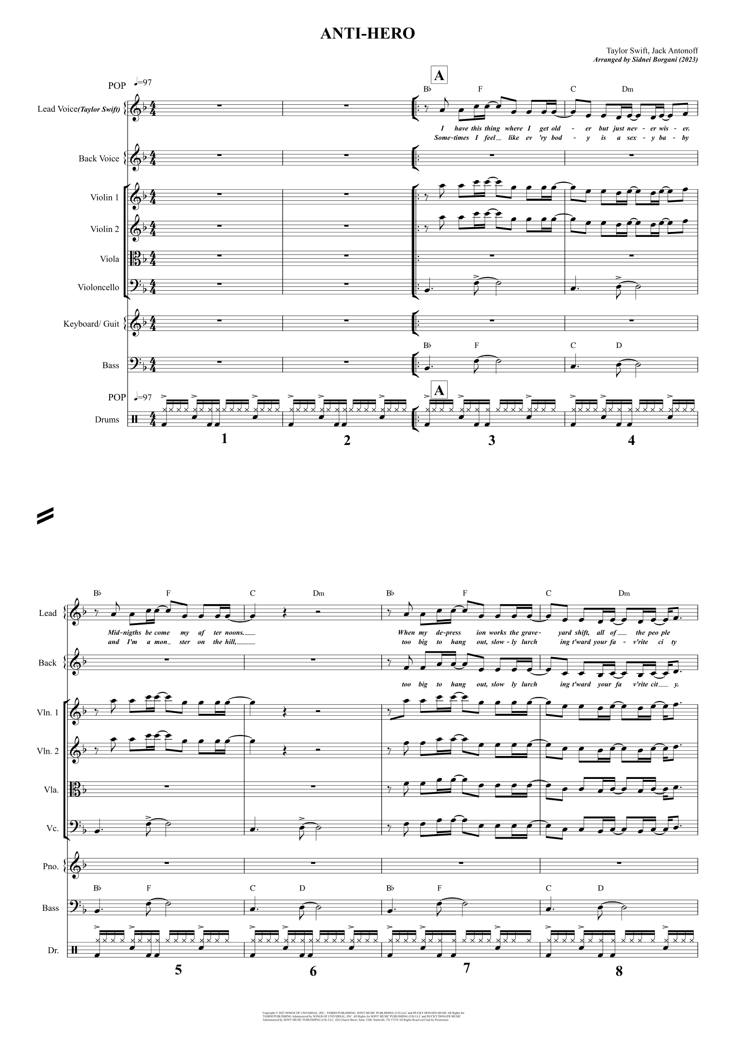 Anti-hero (arr. Sidnei Borgani)