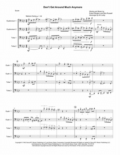 Don't Get Around Much Anymore (arr. Art Leiby)