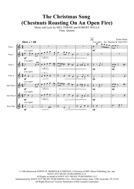 The Christmas Song (Chestnuts Roasting On An Open Fire) (arr. Thomas H. Graf)
