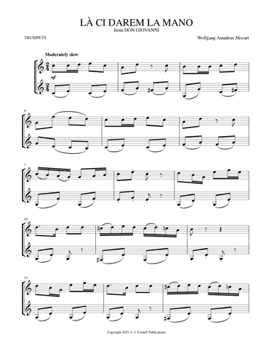 Là ci darem la mano (from Don Giovanni) (arr. Mark Phillips)