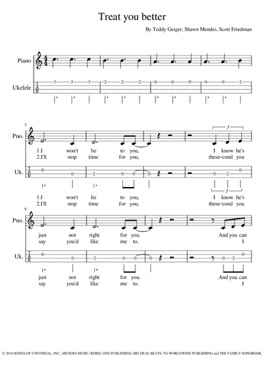 Treat You Better (arr. Manuela Cabral)