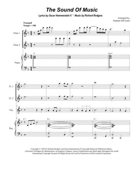 The Sound Of Music (arr. Stephen DeCesare)