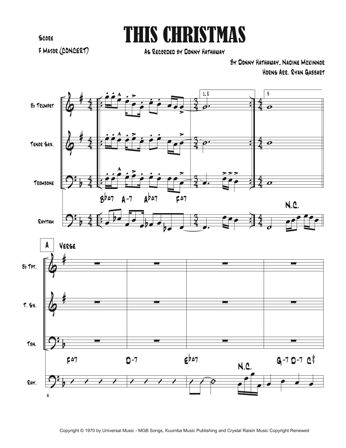 This Christmas (arr. Ryan Gabbart)