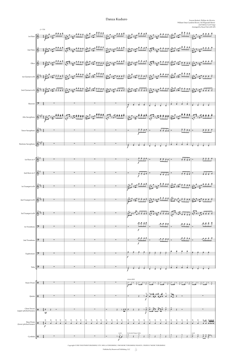 Danza Kuduro (arr. Ryan Putt)