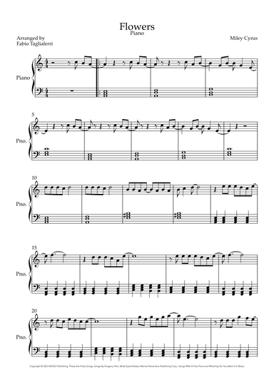Flowers (arr. Fabio Tagliaferri)
