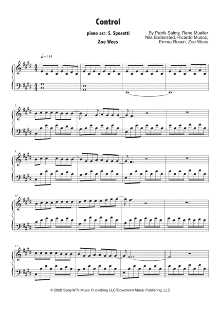 Control (arr. Stefano Sposetti)