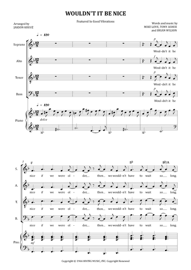Wouldn't It Be Nice (arr. Jakson Kreuz)